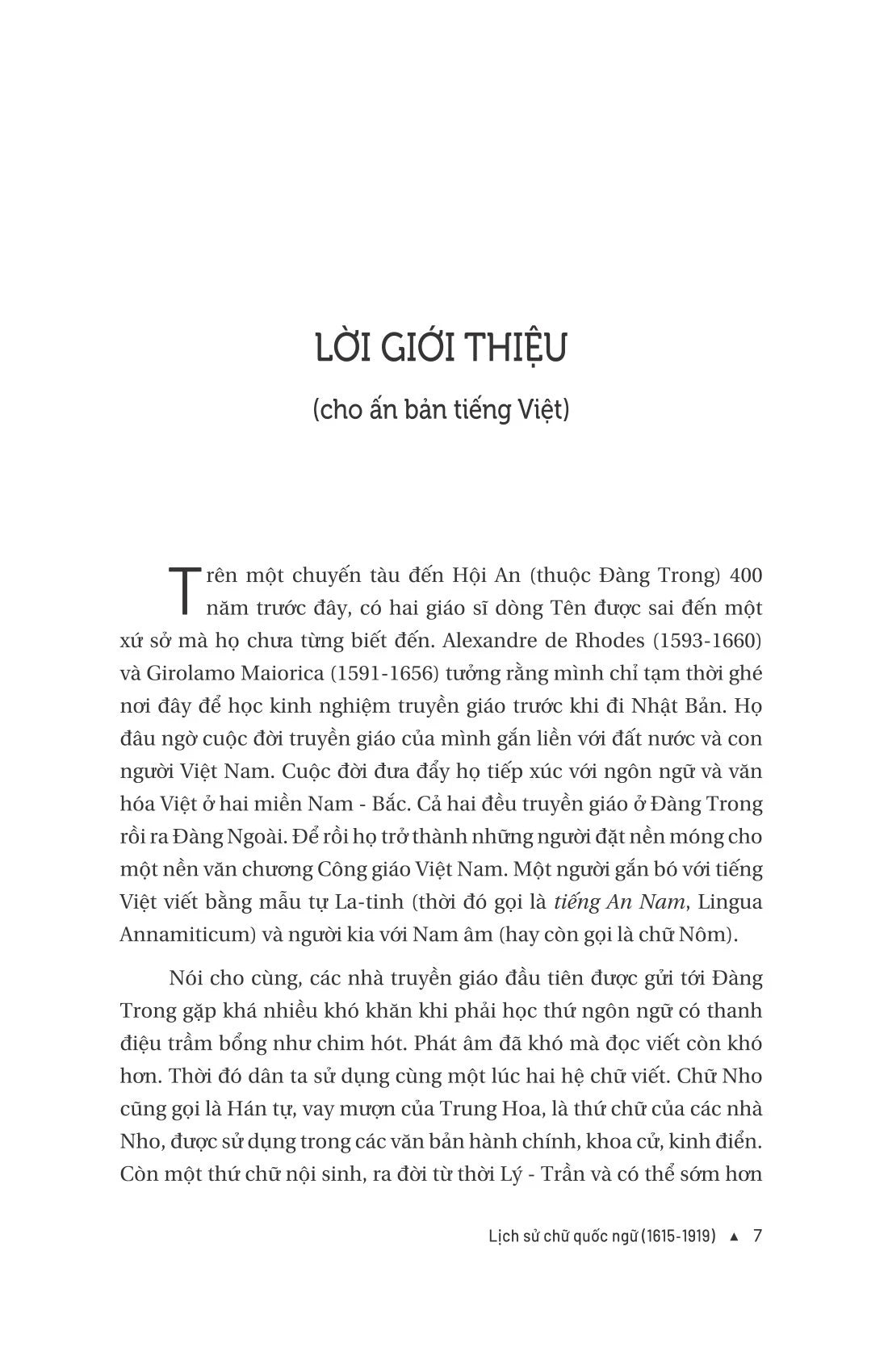 Lịch Sử Chữ Quốc Ngữ 1615-1919) Phạm Thị Kiều Ly (preorder)