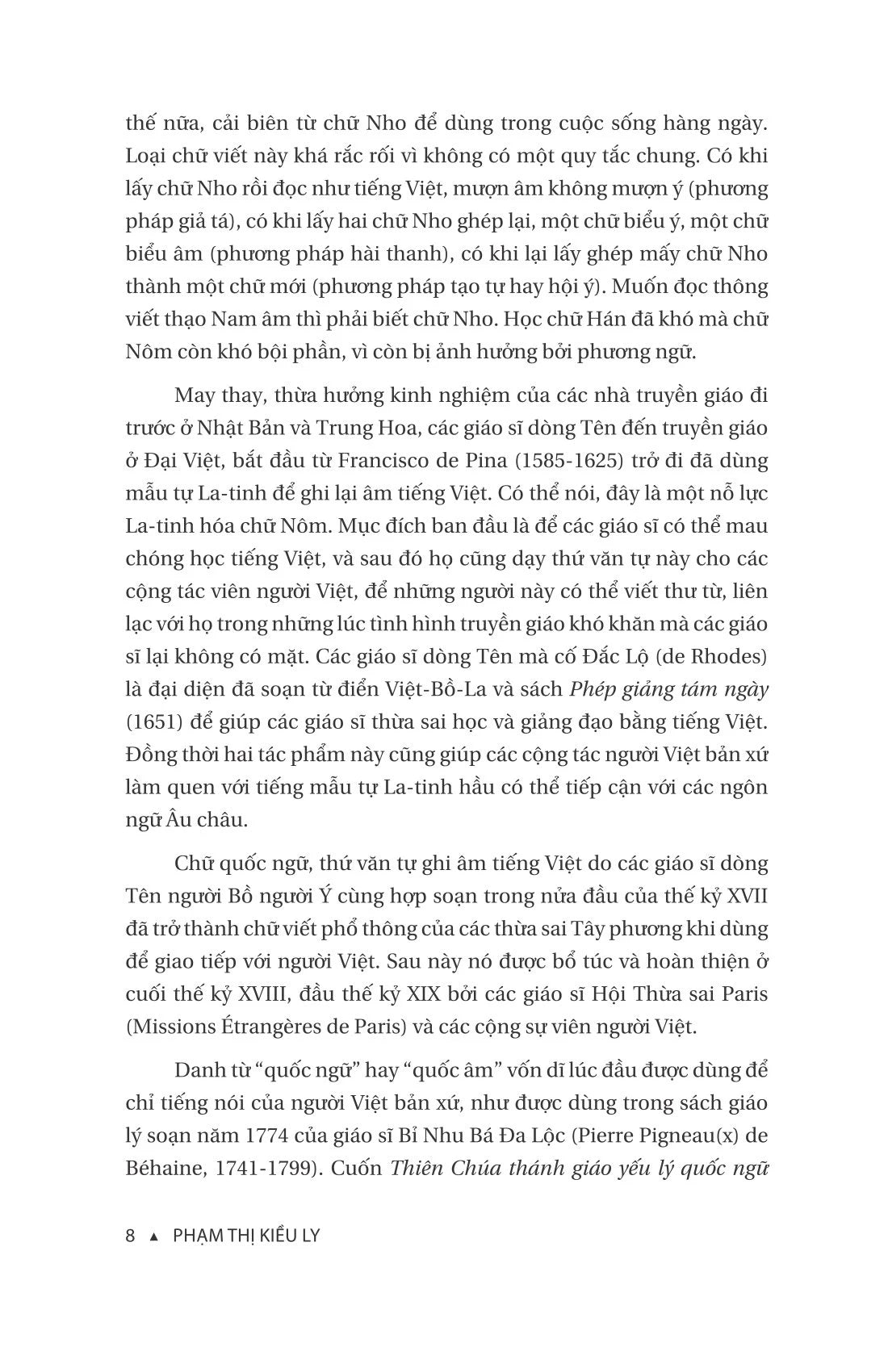 Lịch Sử Chữ Quốc Ngữ 1615-1919) Phạm Thị Kiều Ly (preorder)