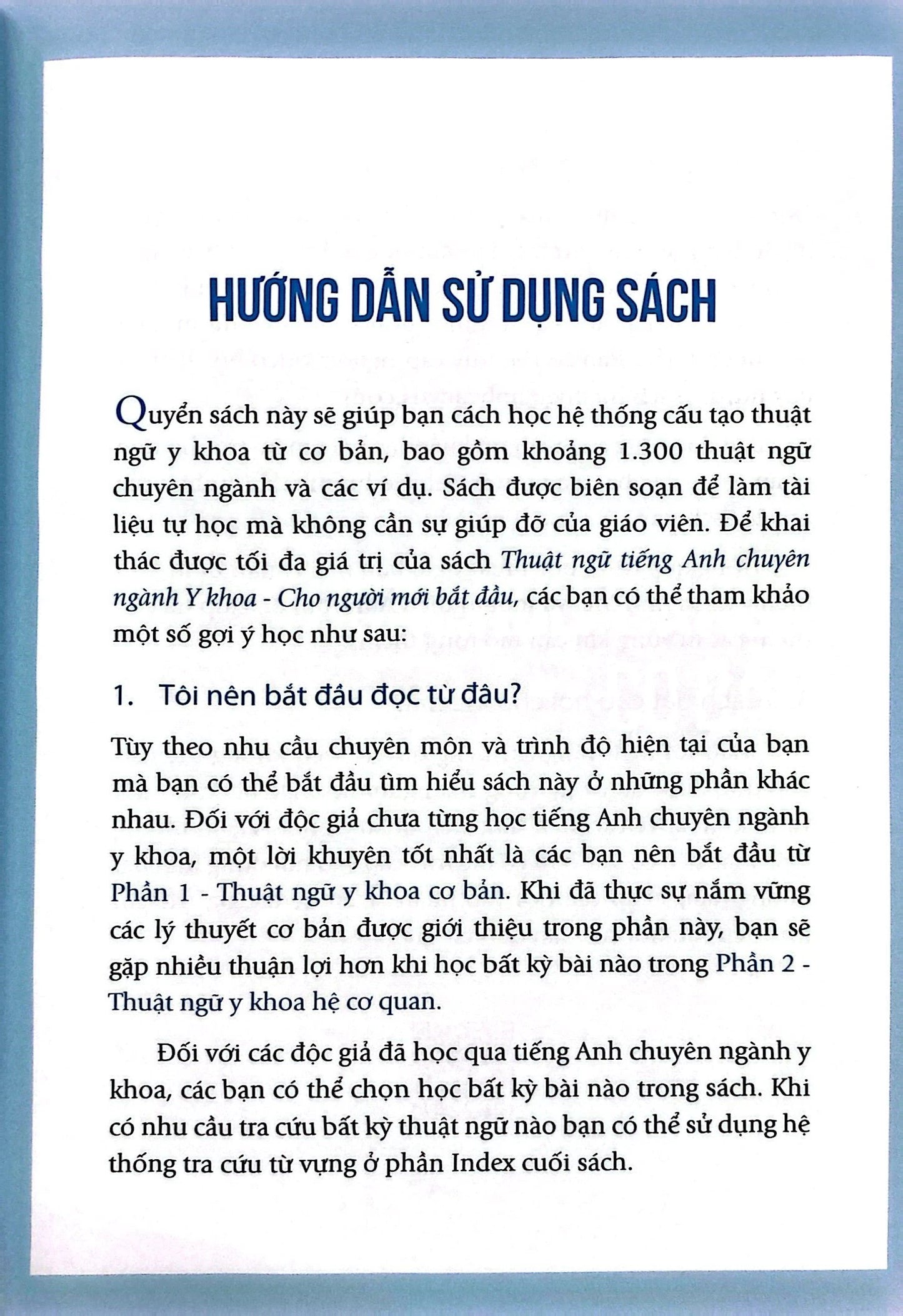 Thuật Ngữ Tiếng Anh Chuyên Ngành Y Khoa Cho Người Mới Bắt Đầu [Vietnamese-English Bilingual Medical term textbook]