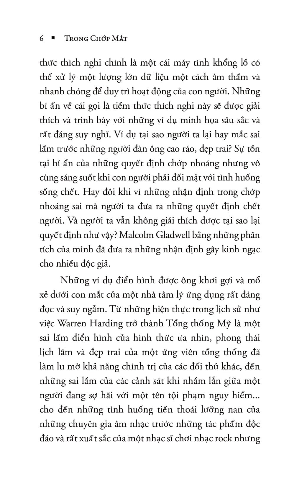 Trong Chớp Mắt - Blink - Malcolm Gladwel