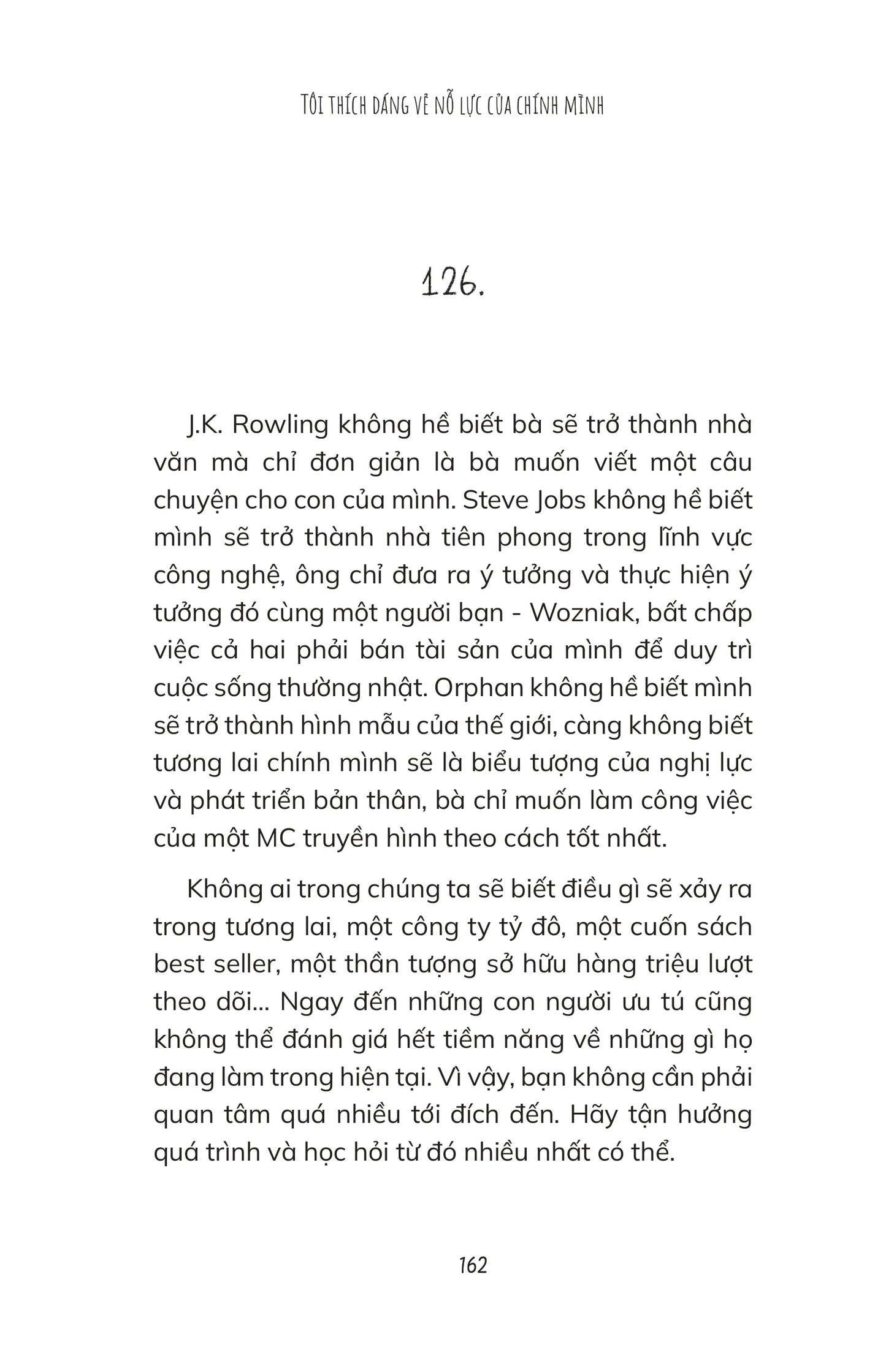 Tôi Thích Dáng Vẻ Nỗ Lực Của Chính Mình