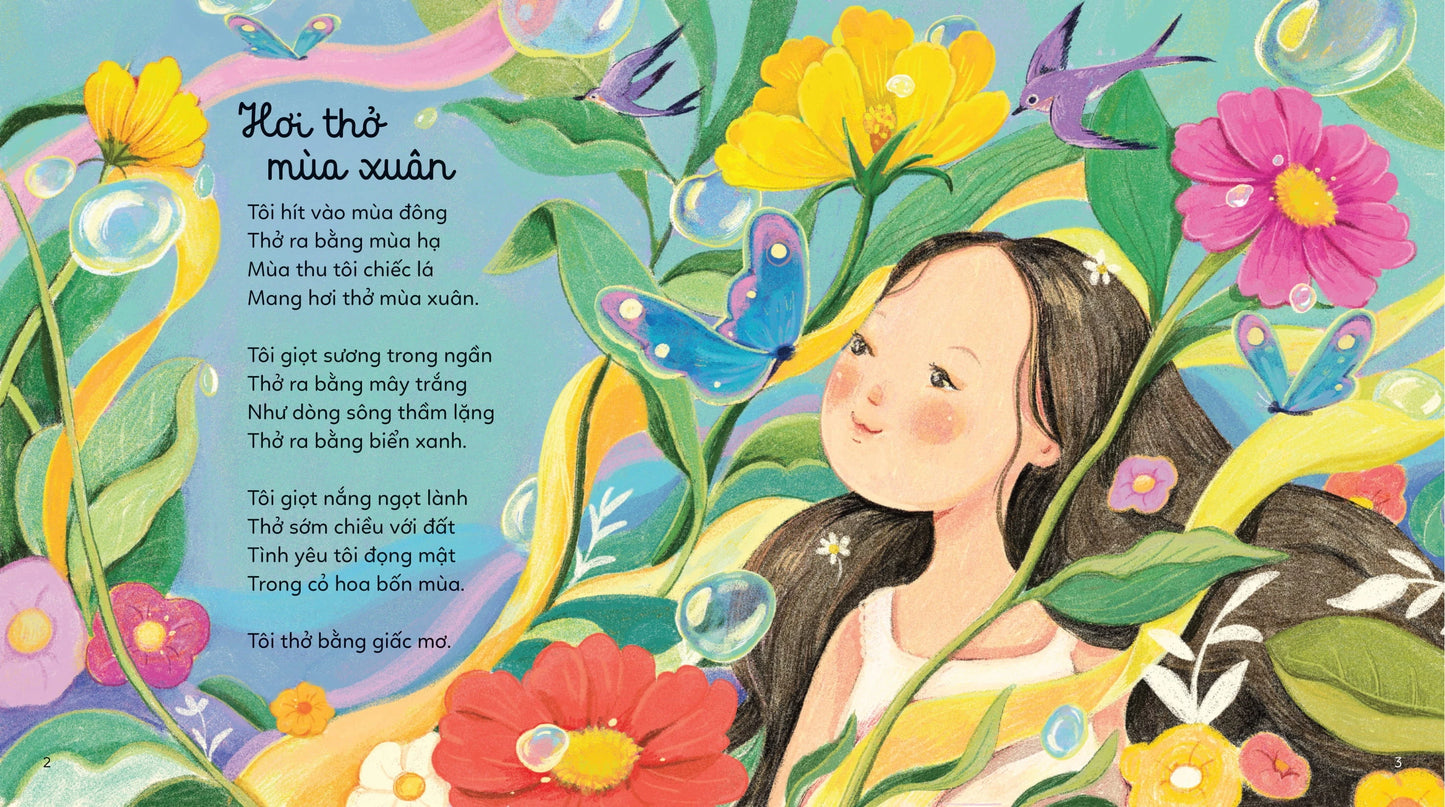 Trắng mây tóc mẹ (Poems for kids about mother)