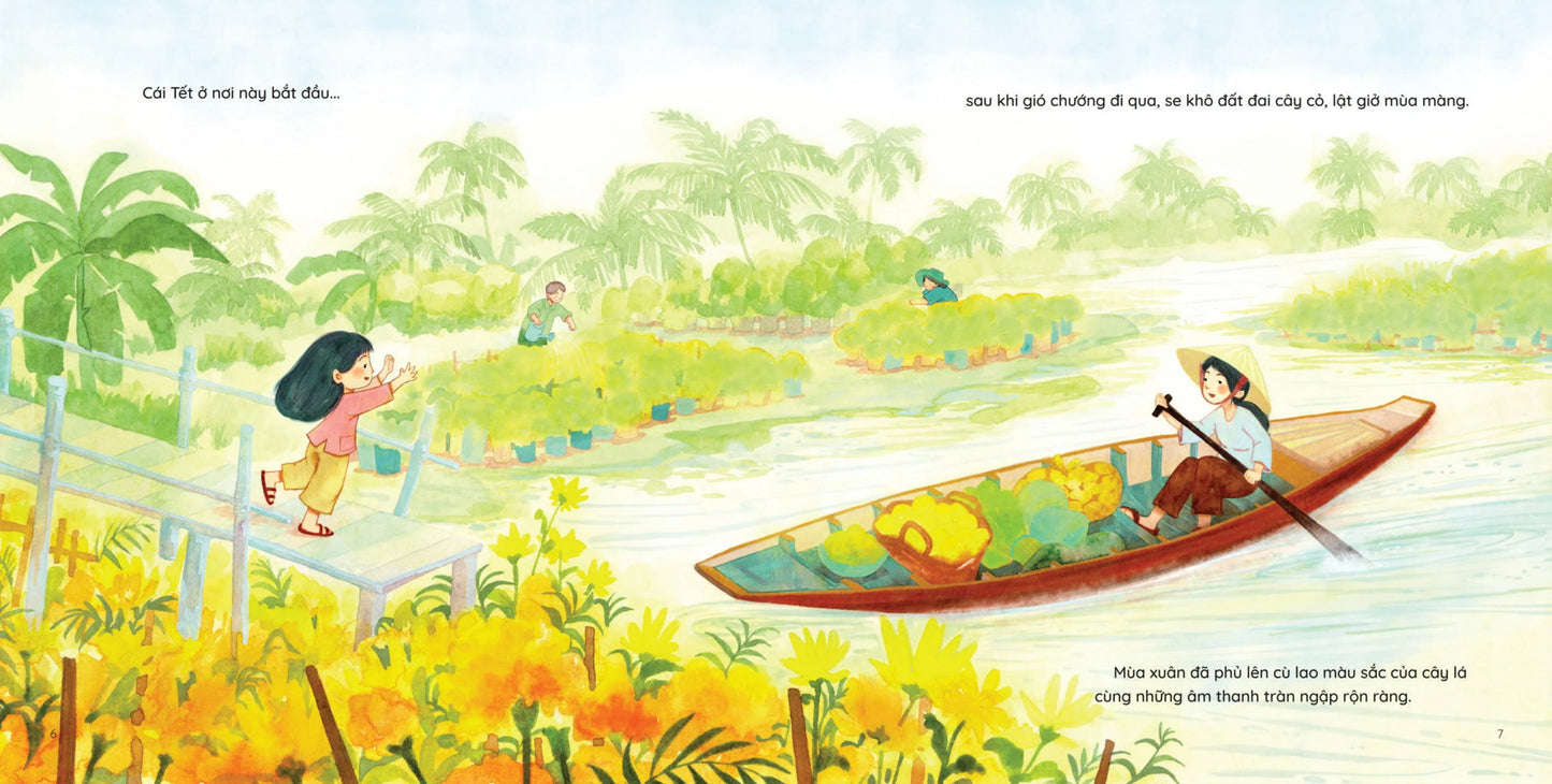 Combo 4 cuốn Tết Tuổi Thơ--Combo 4 Childhood Lunar New Year set| The best Vietnamese children book about Lunar New