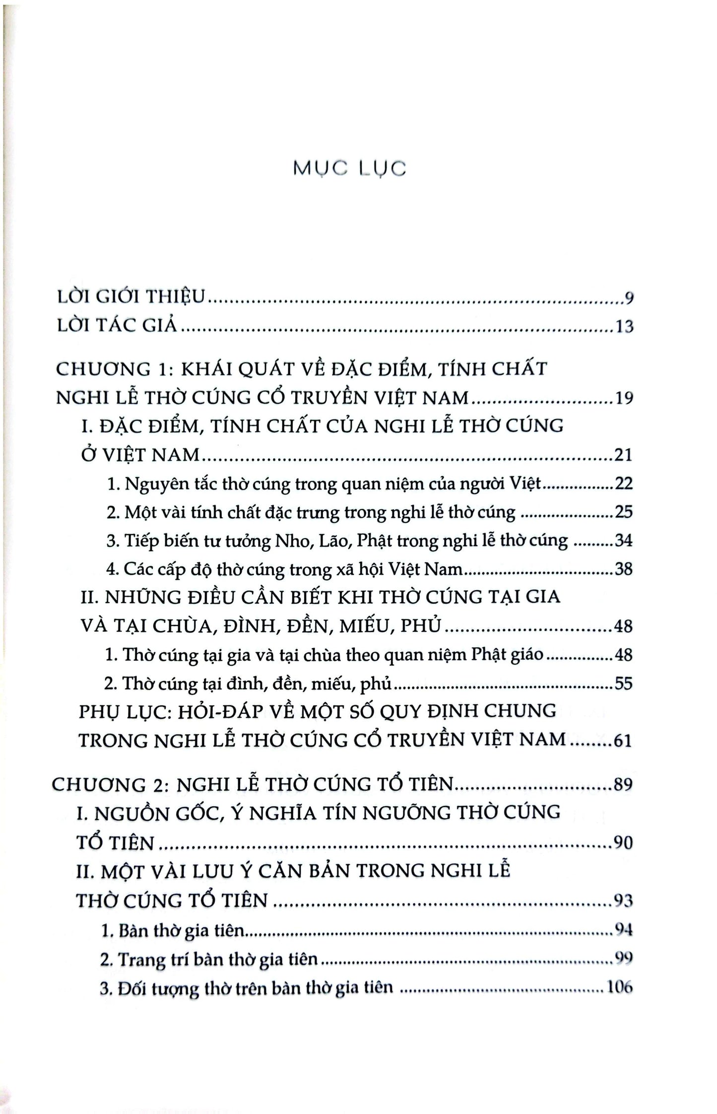 Thờ cúng cổ truyền Việt Nam Nghi lễ và thực hành nghi lễ