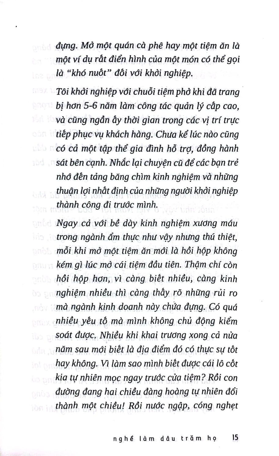 Chỉ Có Niềm Đam Mê - 20 Điều Chia Sẻ Cùng Người Khởi Nghiệp
