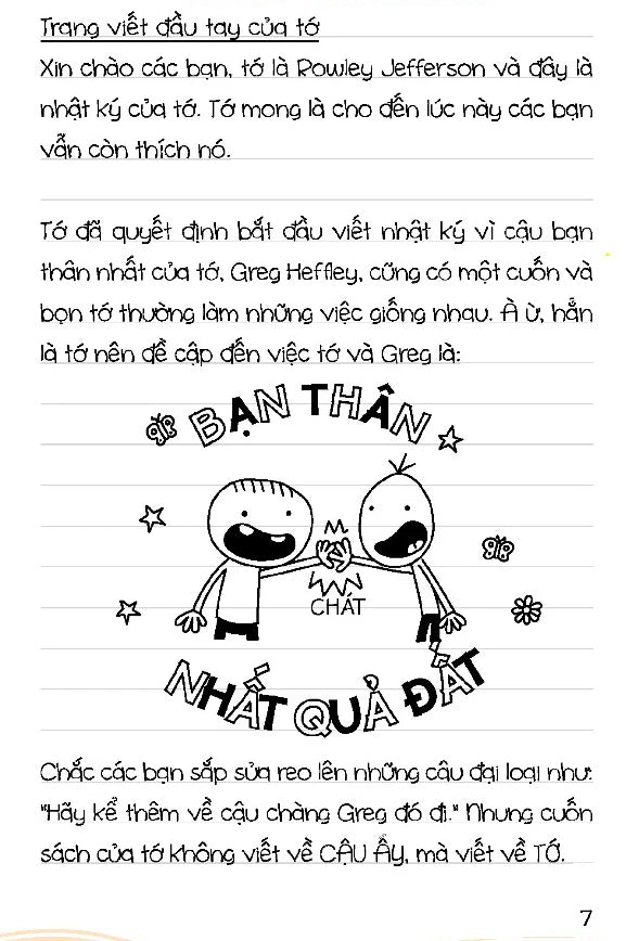 Diary Of A Wimpy Kid - Nhật Ký Chú Bé Nhút Nhát- Rowley's Adventure - Rowley Phiêu Lưu Ký - Song Ngữ Việt-Anh