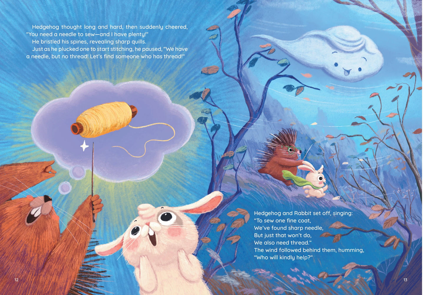 The warm coats A delightful tale about the journey to make warm coats for all the creatures