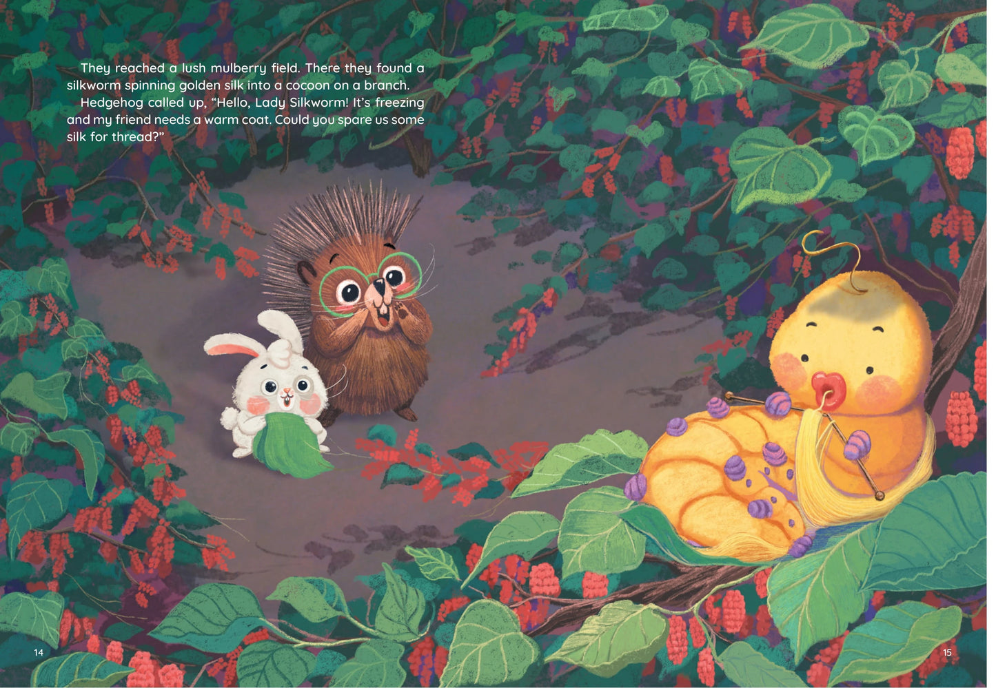 The warm coats A delightful tale about the journey to make warm coats for all the creatures