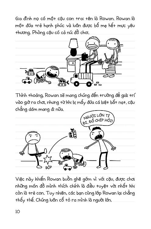 Diary Of A Wimpy Kid - Nhật Ký Chú Bé Nhút Nhát- Rowley's Adventure - Rowley Phiêu Lưu Ký - Song Ngữ Việt-Anh