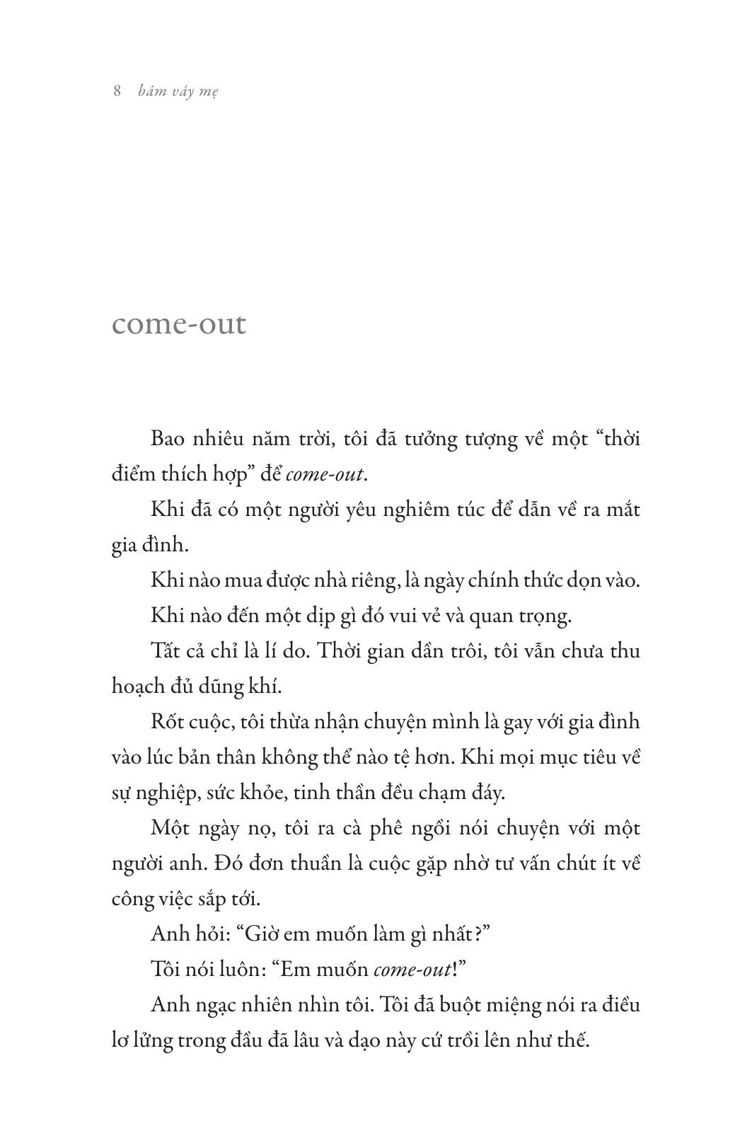 Bám váy mẹ (Tạ Quốc Kỳ Nam)