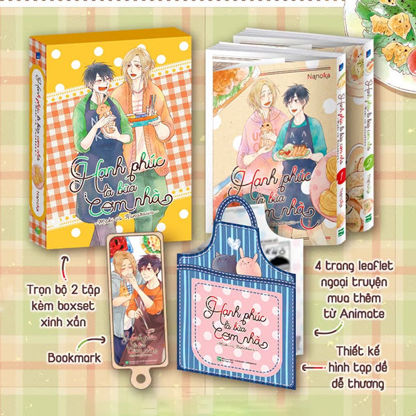  Boxset Manga - Hạnh Phúc Là Bữa Cơm Nhà - Tập 1 + Tập 2 (Hộp 2 Tập) - Bản Đặc Biệt