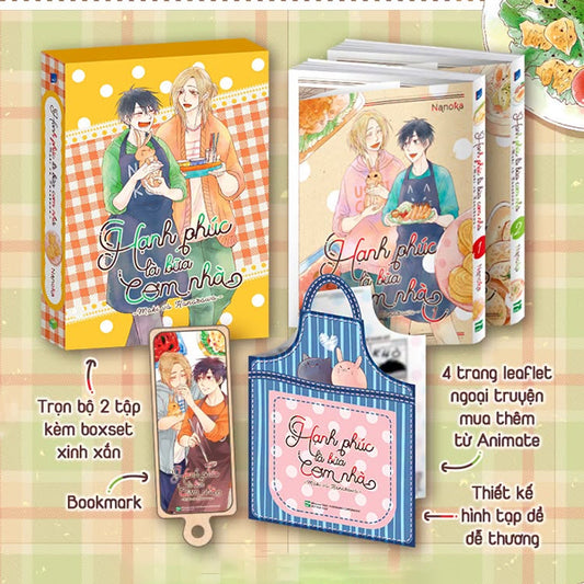  Boxset Manga - Hạnh Phúc Là Bữa Cơm Nhà - Tập 1 + Tập 2 (Hộp 2 Tập) - Bản Đặc Biệt