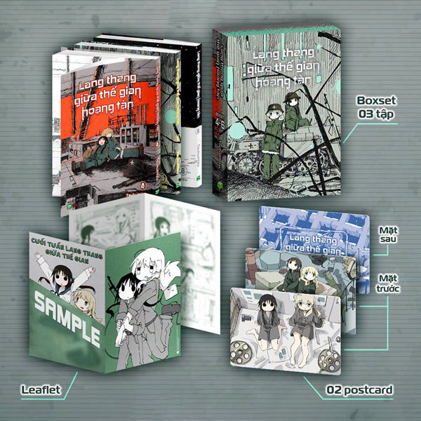 Boxset Manga - Lang Thang Giữa Thế Gian Hoang Tàn: Tập 4 - 6 (Hộp 3 Tập) - Bản Đặc Biệt