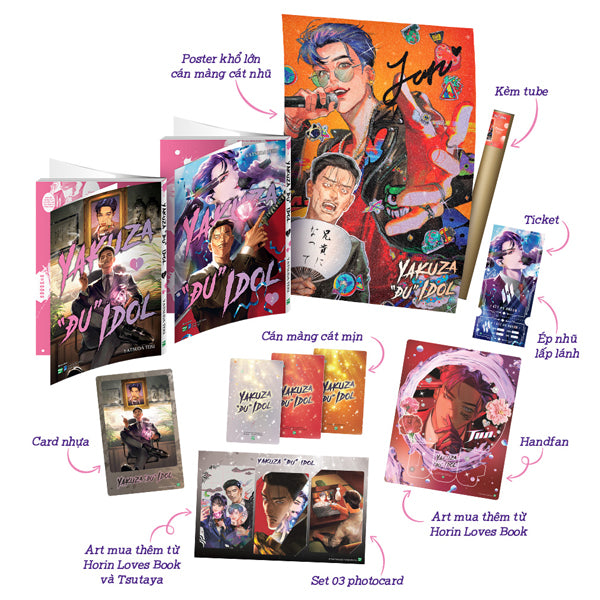 Bộ Manga - Yakuza “Đu” Idol: Tập 1 + Tập 2 (Bộ 2 Tập) - Bản Sưu Tầm / Bản Đặc Biệt
