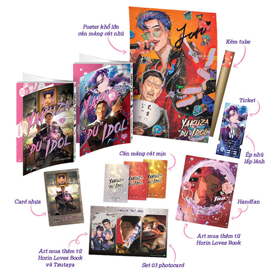 Bộ Manga - Yakuza “Đu” Idol: Tập 1 + Tập 2 (Bộ 2 Tập) - Bản Sưu Tầm / Bản Đặc Biệt