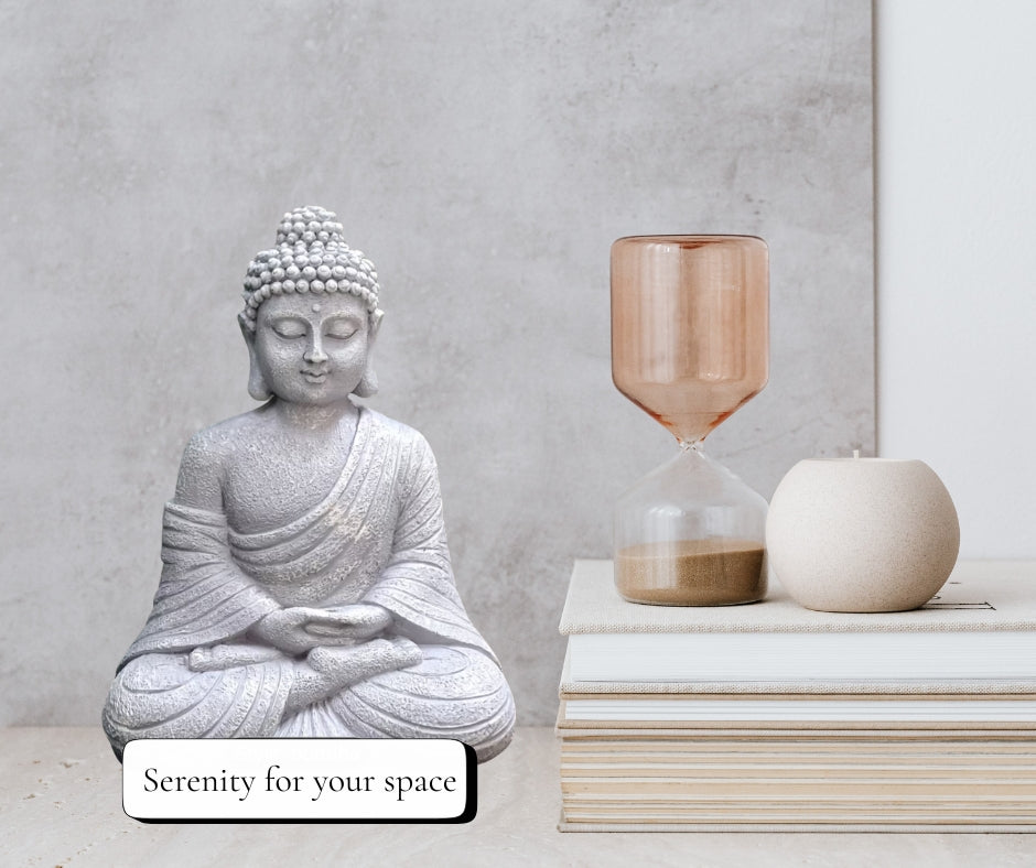 Buddha Meditation Sculpture for Home | Zen & Buddhist Décor Accent| Trang Trí Nhà Phong Cách Thiền & Phật Giáo | Tượng Trang Trí Không Gian Tĩnh Tâm
