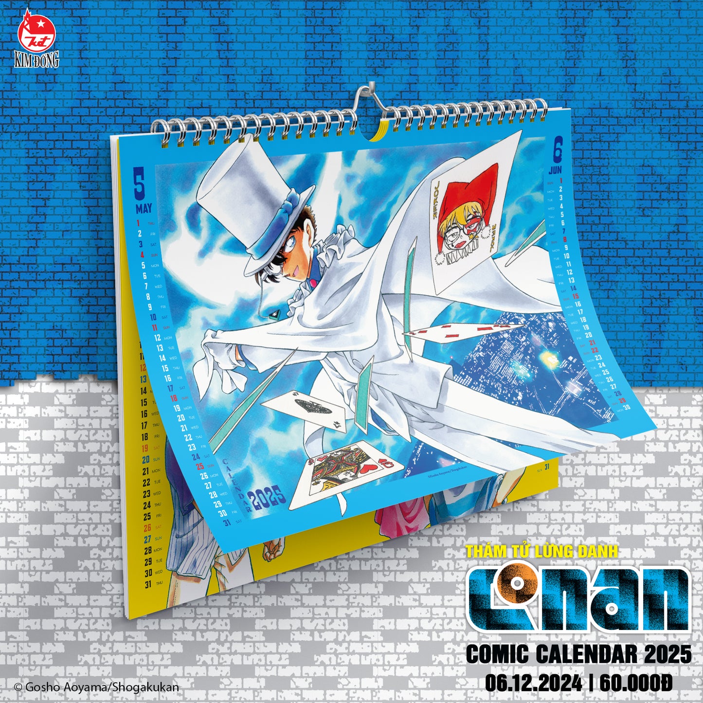 Lịch treo tường Conan 2025 (Detective Conan Wall Calendar 2025)