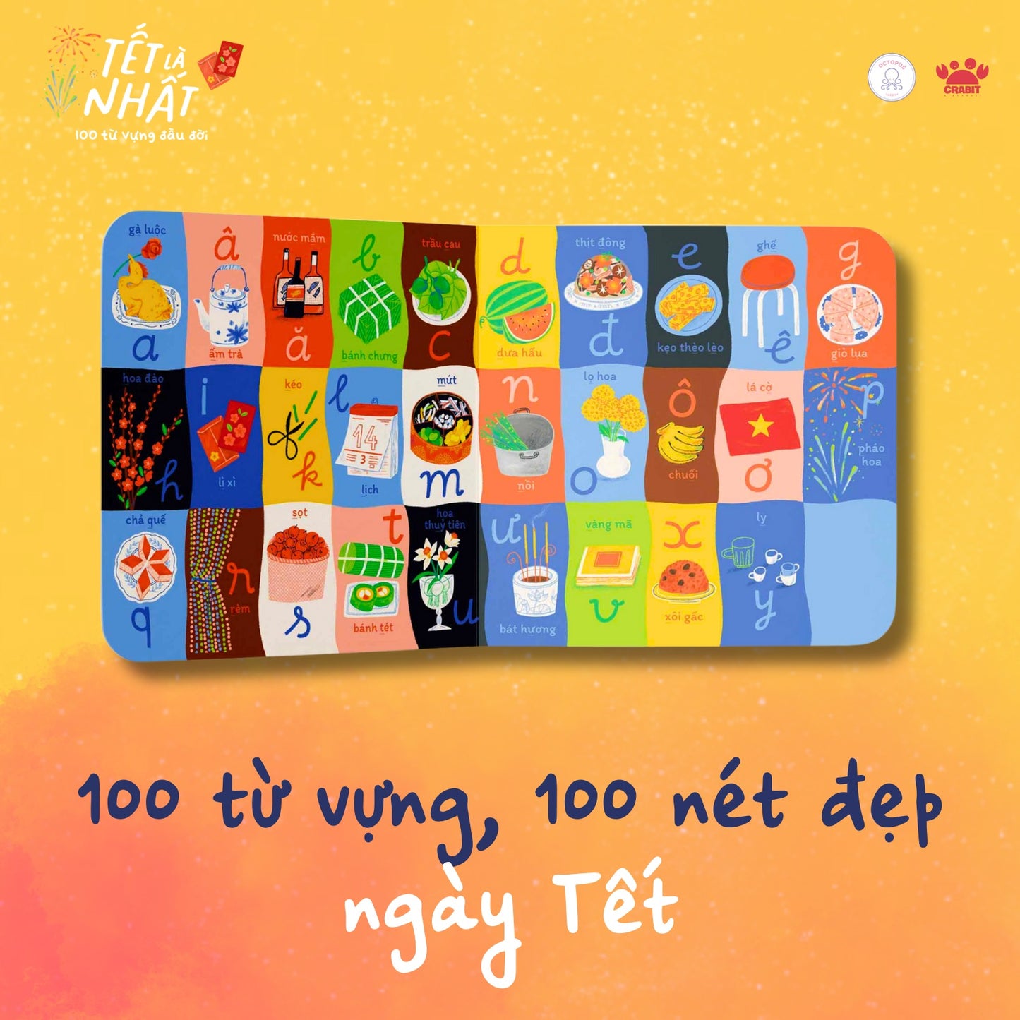 Tết là nhất! Cuốn sách 100 từ vựng về Tết (A boardbook of 100 words about Tết)