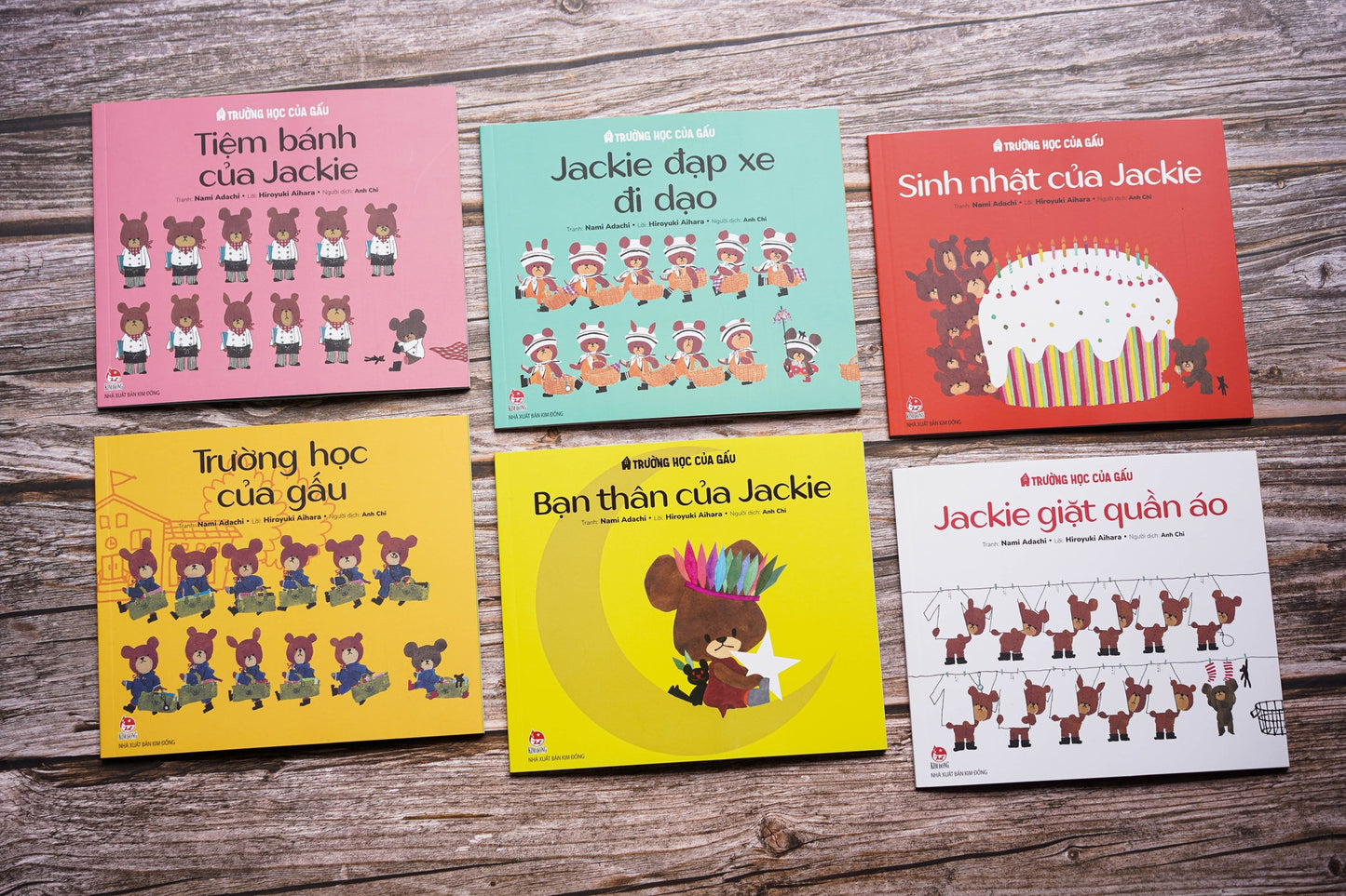 Combo 6 cuốn The Bear School (Trường Học Của Gấu)