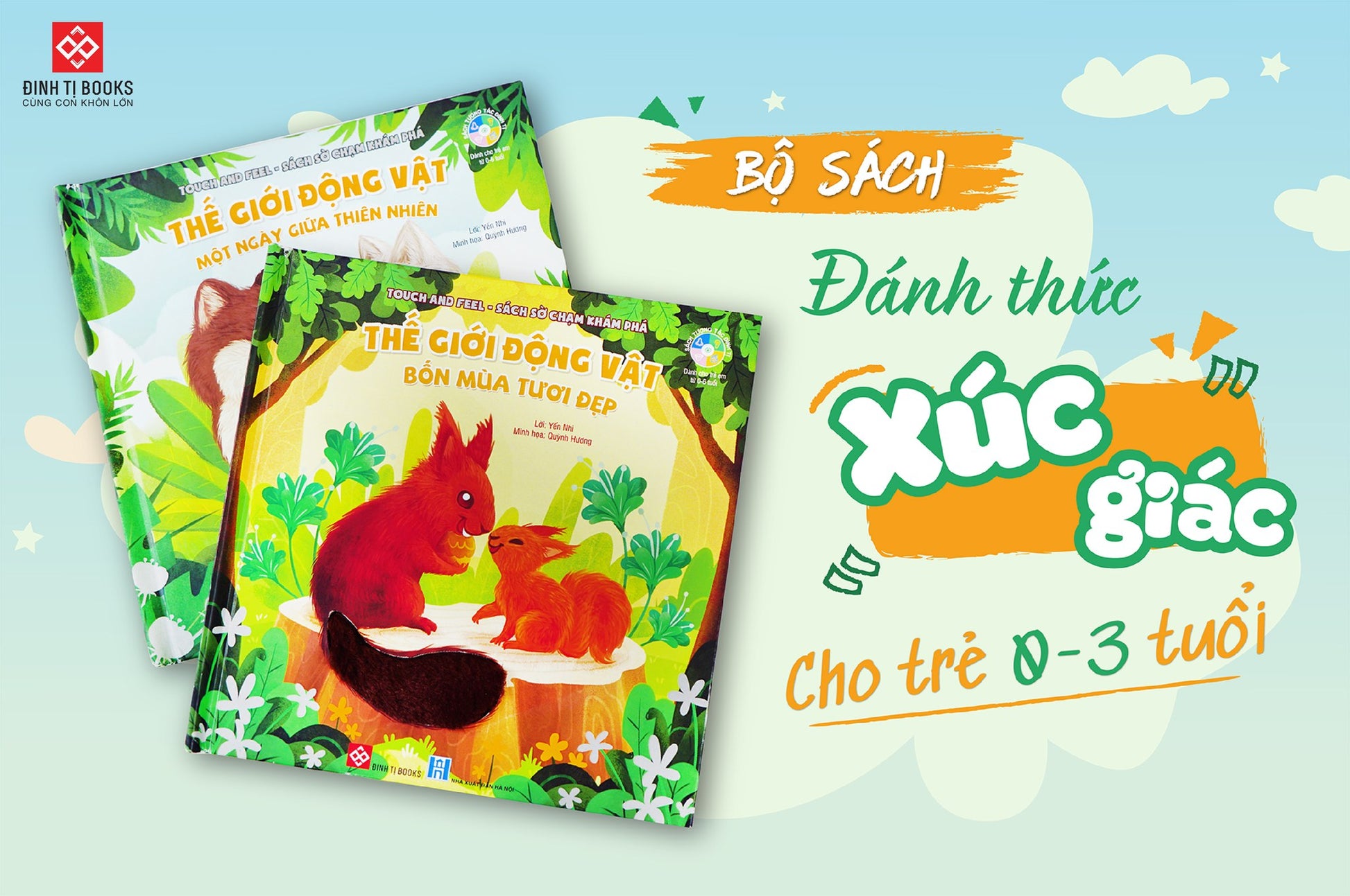 Touch And Feel - Sách Sờ Chạm Khám Phá - Thế Giới Động Vật [Touch and Feel Bilingual Books about Sensory and Animal World]