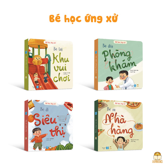 Bé Học Ứng Xử | 4-Book Vietnamese Social Skills Set for Kids | Positive Discipline Books for Public Places