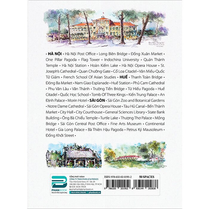 50 Spaces - Hà Nội - Huế - Sài Gòn A Picture Books about Vietnamese Architecture