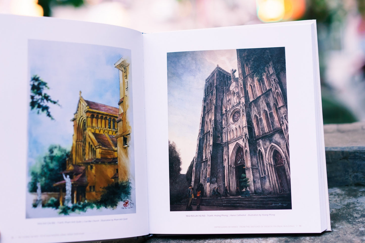 Phố Cổ Hà Nội - Kí Họa Và Hồi Ức (Hanoi's Old Quarter – Sketches And Memories) - Bilingual Artbook