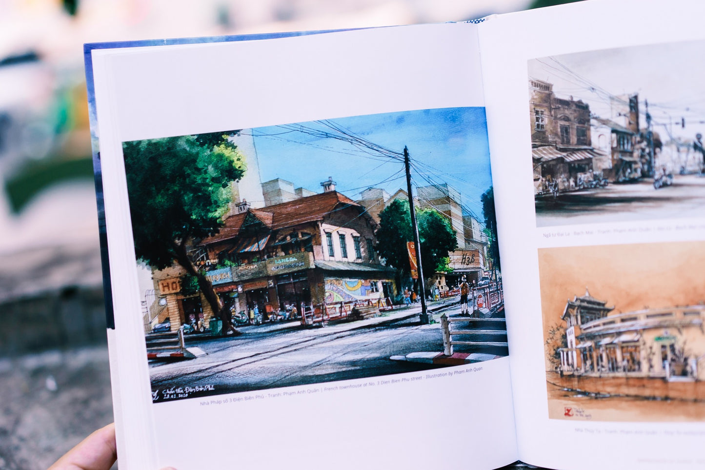 Phố Cổ Hà Nội - Kí Họa Và Hồi Ức (Hanoi's Old Quarter – Sketches And Memories) - Bilingual Artbook