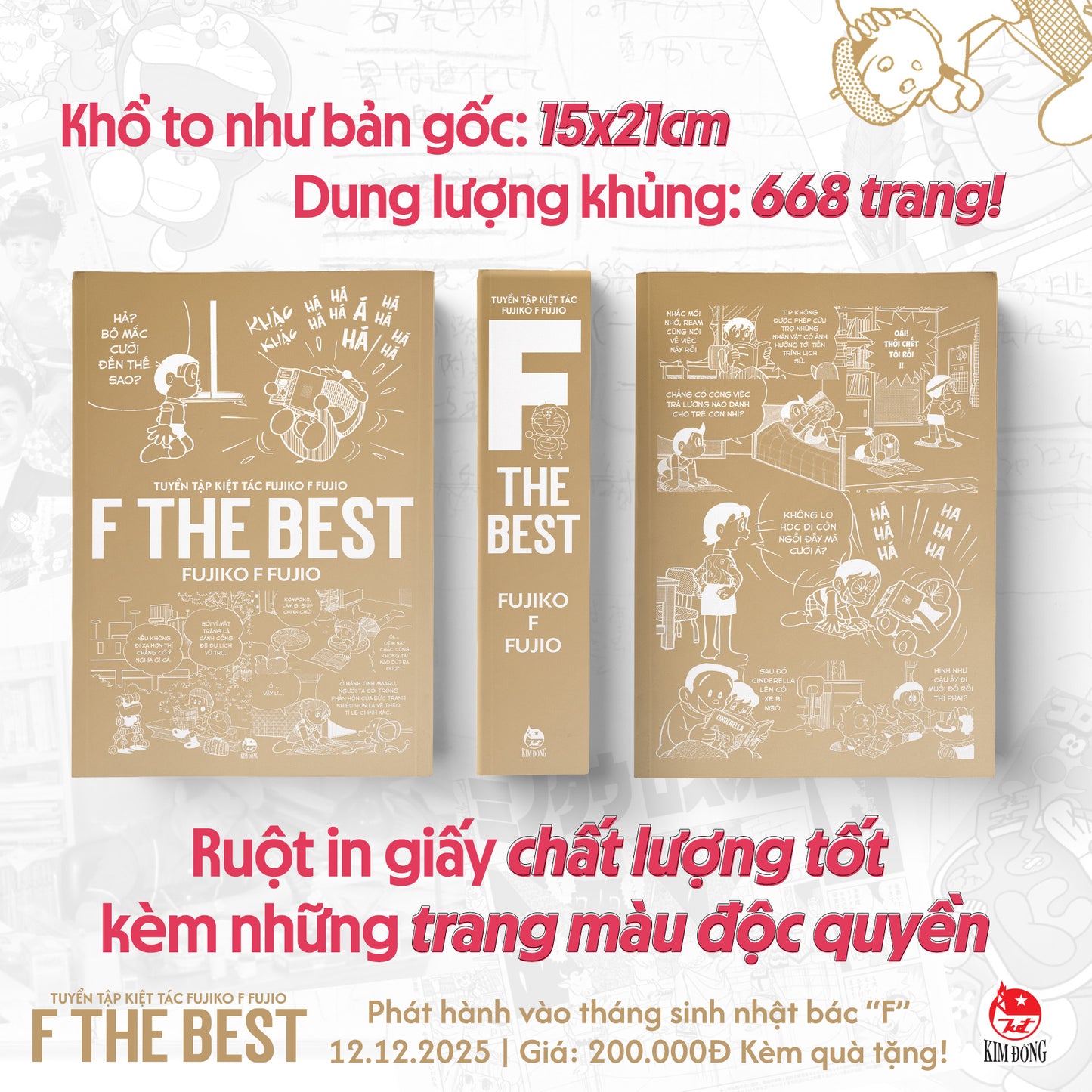 [PRE-ORDER] Tuyển tập kiệt tác   Fujiko F Fujio F THE BEST