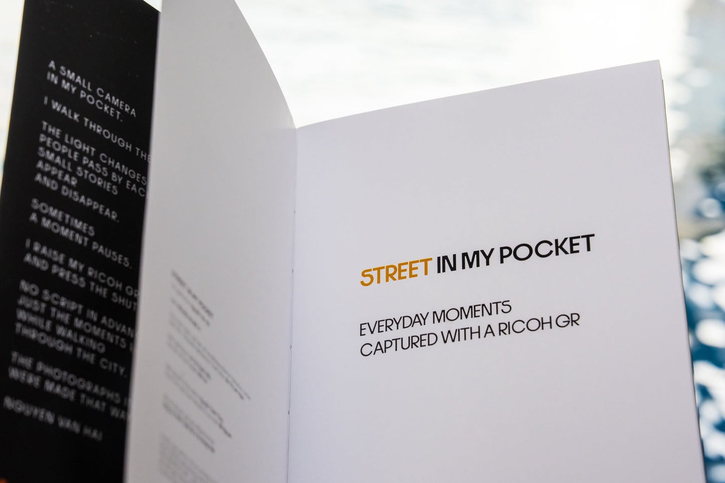STREET IN MY POCKET PHOTOBOOK