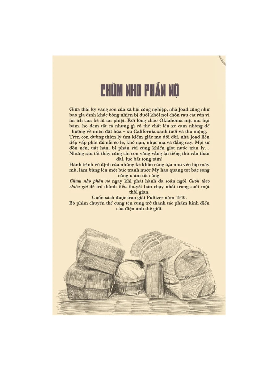 Chùm Nho Phẫn Nộ The Grapes of Wrath John Steinbeck