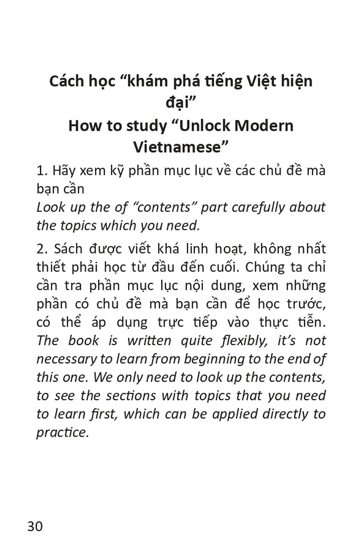 Sách Khám phá tiếng Việt hiện đại (Modern Vietnamese phrases in bilingual pocket book)