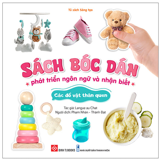 Sách bóc dán phát triển ngôn ngữ và nhận biết 