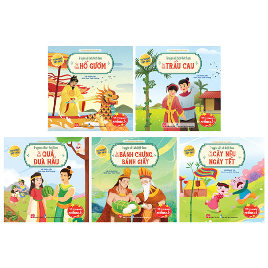 Combo 5 cuốn Truyện cổ tích Việt Nam Song Ngữ 2 (Bilingual Vietnamese English fairy tales) (Copy)