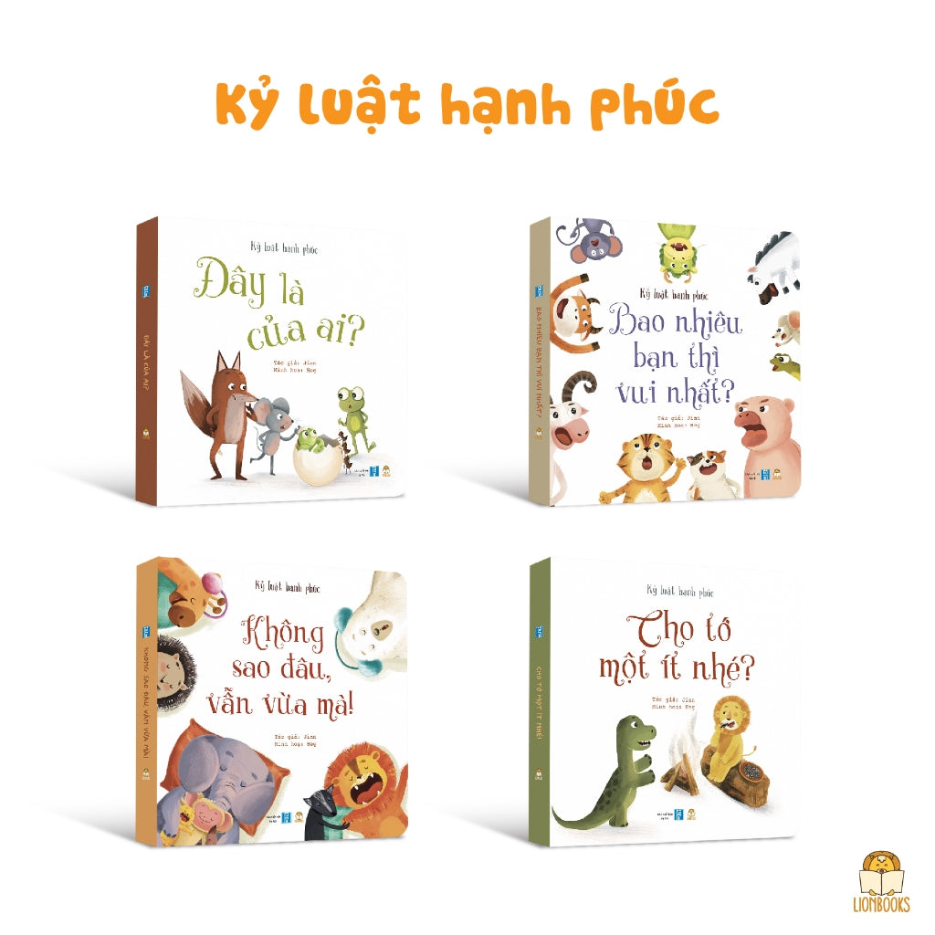 Bộ 4 cuốn sách Kỷ luật hạnh phúc|  Happy Discipline Books for Vietnamese children