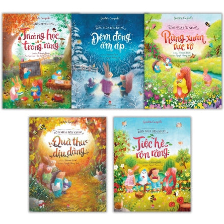 Combo 5 books Four seasons together in Vietnamese