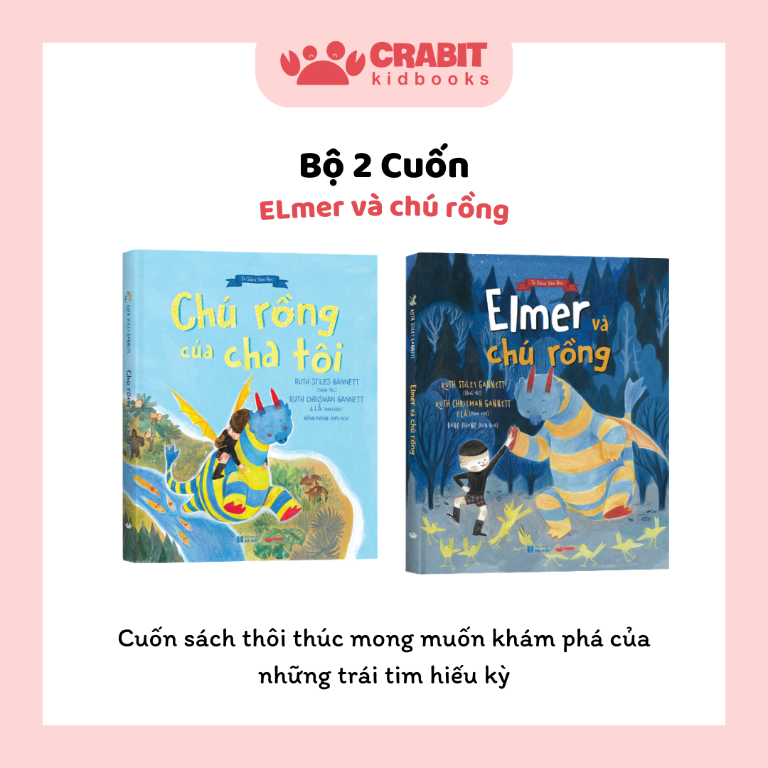 Combo Elmer và chú rồng (Elmer và chú rồi và Chú Rồng của cha tôi)