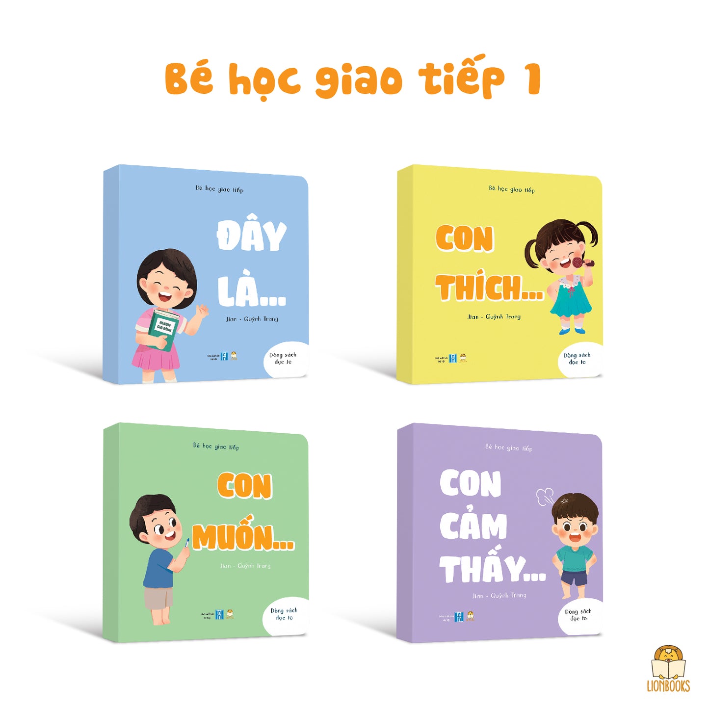 Combo Bé Học Giao Tiếp Bilingual Book Set | 8 Vietnamese-English Books for Toddlers | Sách Phát Triển Ngôn Ngữ 0-3 Tuổi|