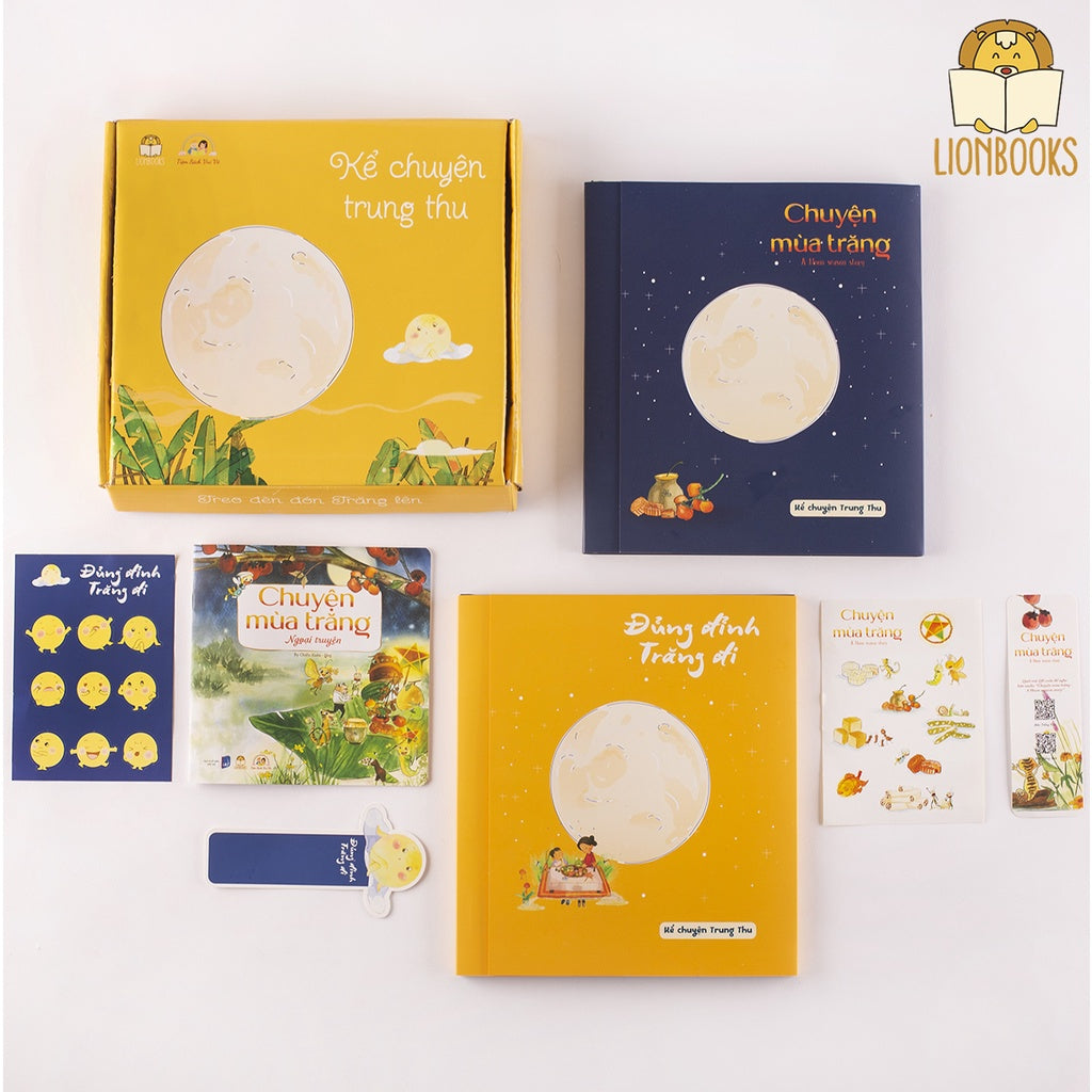 Đủng Đỉnh Trăng Đi và Chuyện Mùa Trăng cho bé 0-6 tuổi Bìa Cứng (Hard cover) Mid Autumn festival Books