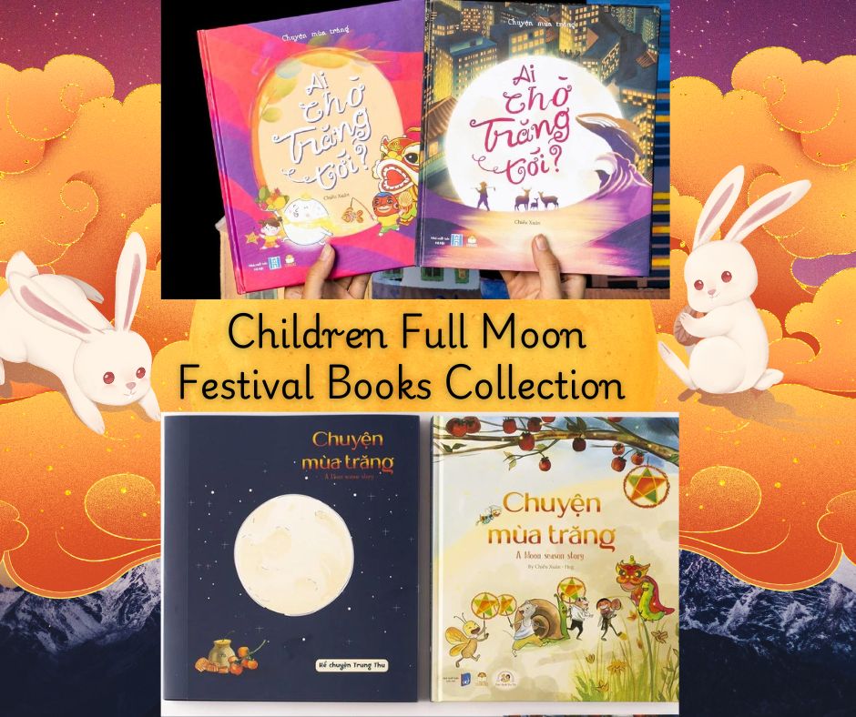 Combo 4 children books about full moon festival