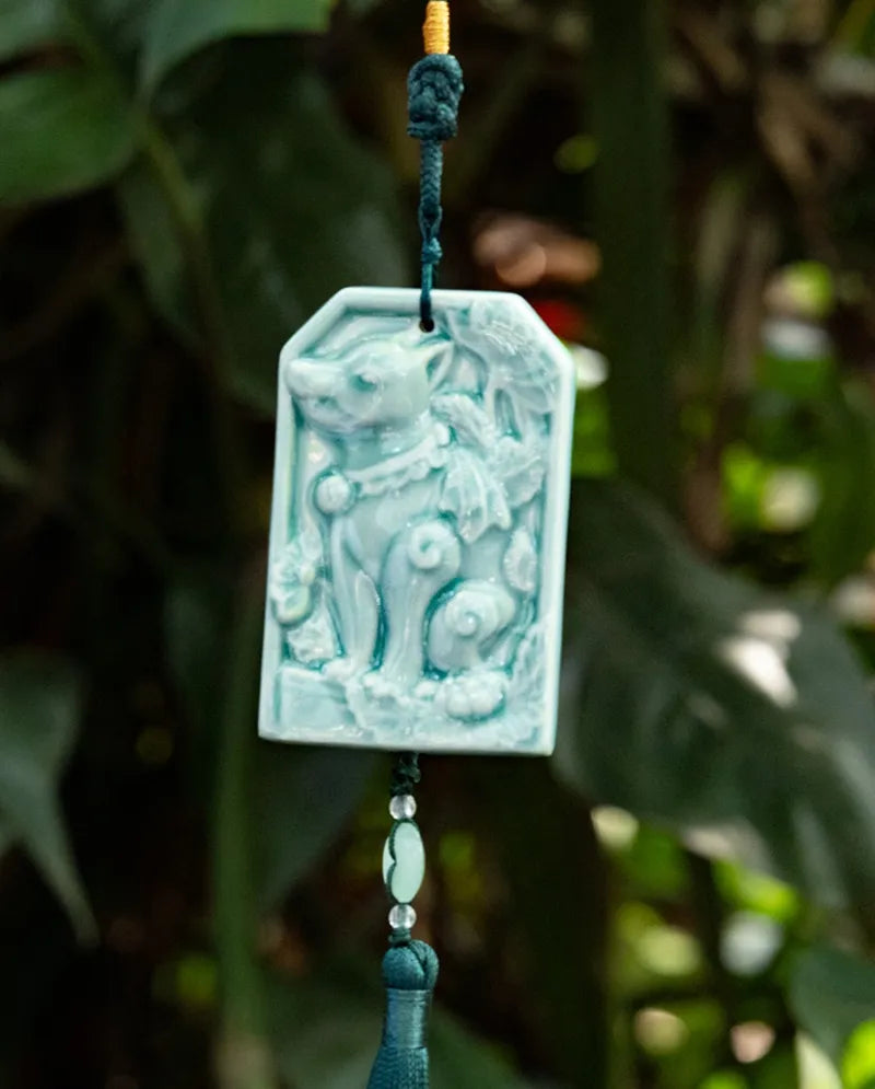Hộ Giáp Thạch Bội – Lucky Zodiac Handmade Ceramic Pendants | Year of Fortune Gift | Vietnamese Artisan Good Luck Charm