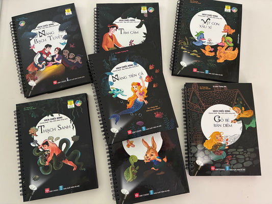 Bilingual Shadow Book Sách Chiếu Bóng dành| Bilingual Vietnamese-English Folktale Picture Books| Creative Book Reading Experience