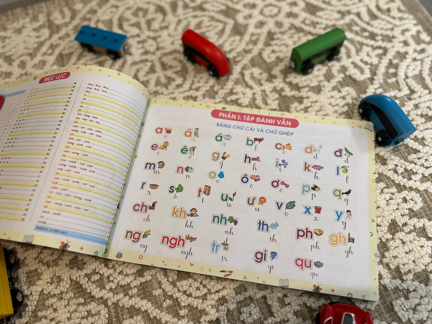 Tập đánh vần tiếng Việt theo sơ đồ tư duy [Vietnamese first phonic book]