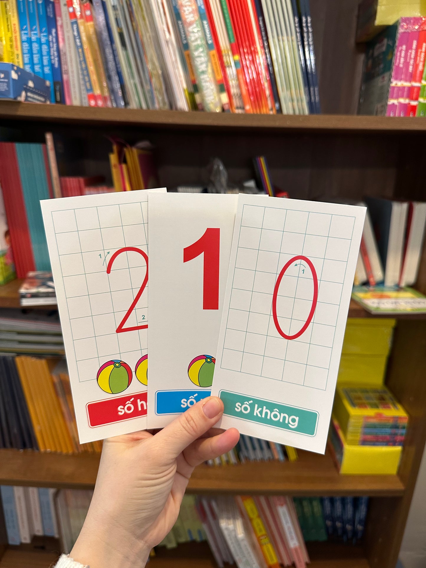 Flashcard bảng chữ cái và số tiếng Việt từ 1-10 (Vietnamese alphabet flashcards and number from 1-10)