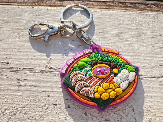 Vietnam Keychain—Vietnamese Bún đậu mắm tôm