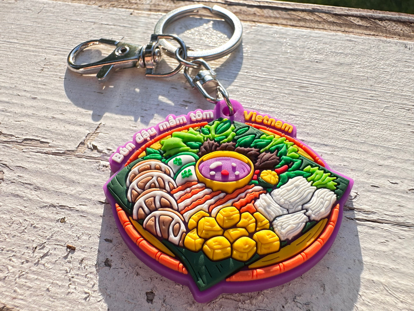 Vietnam Keychain—Vietnamese Bún đậu mắm tôm