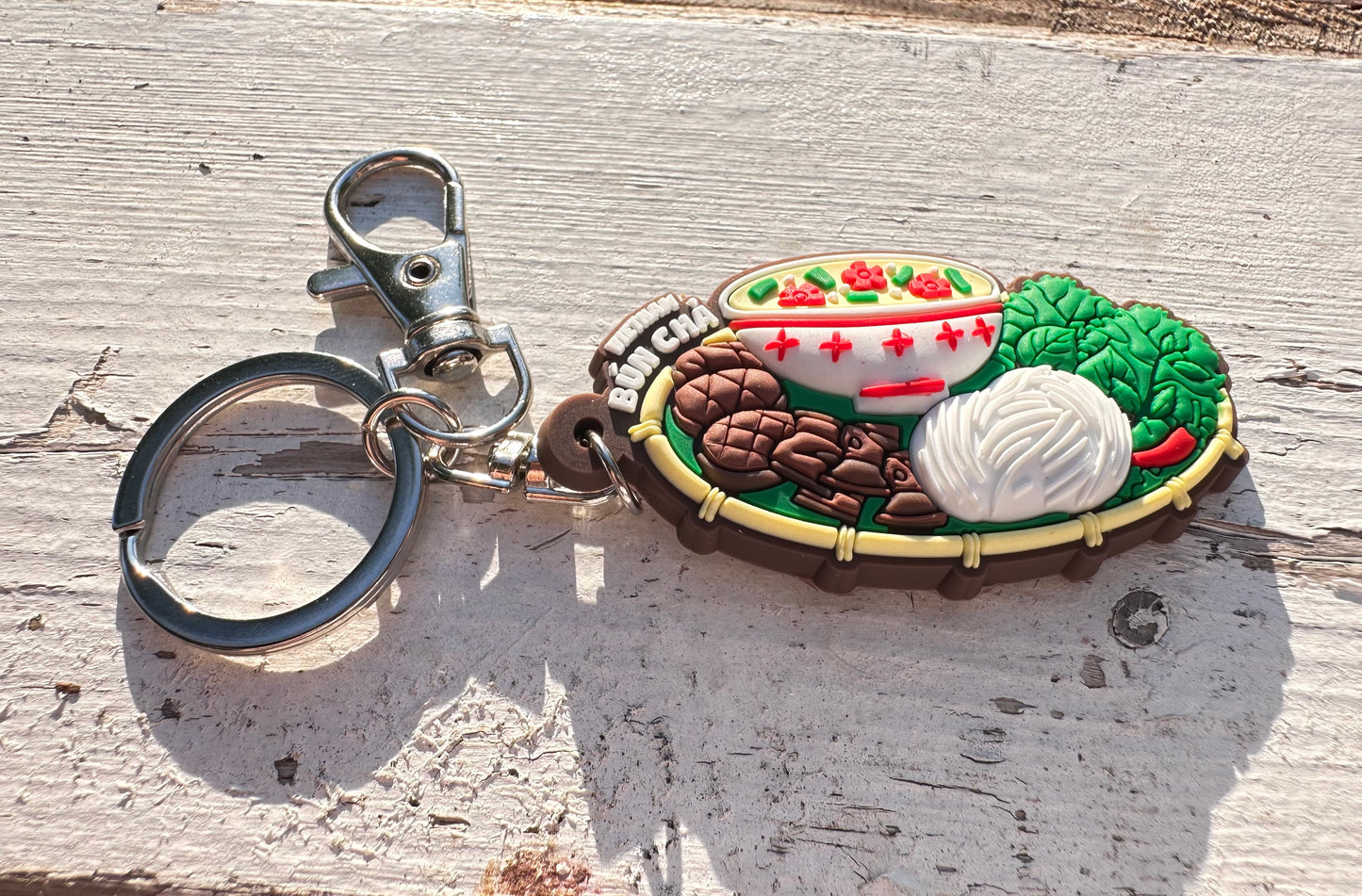 Vietnam Keychain—Vietnamese Broken Rice (Cơm tấm sườn bì)