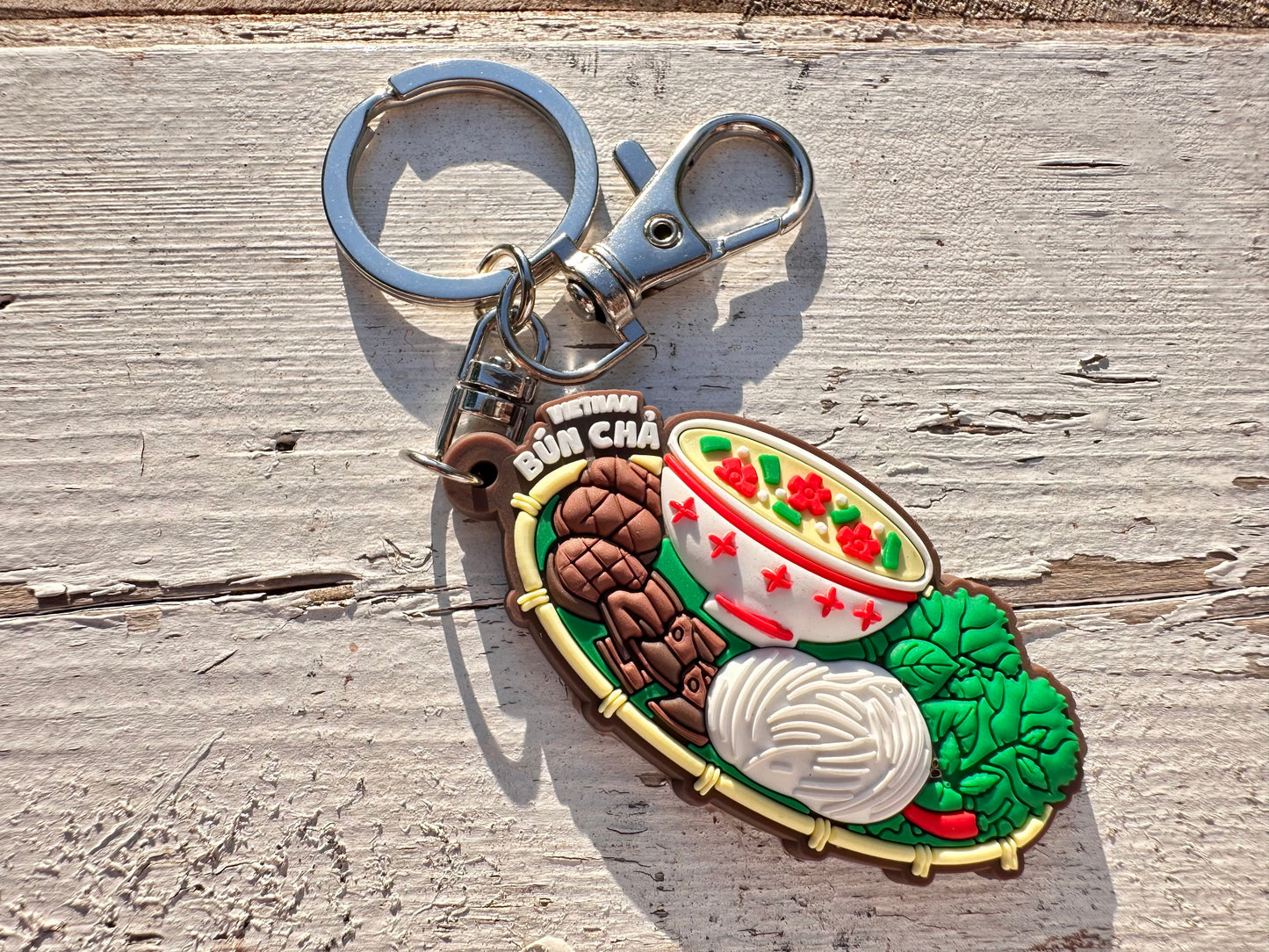 Vietnam Keychain—Vietnamese Broken Rice (Cơm tấm sườn bì)