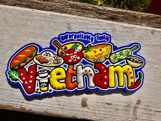 Vietnam Fridge Magnet—Vietnamese Food (Vietnam tasty)