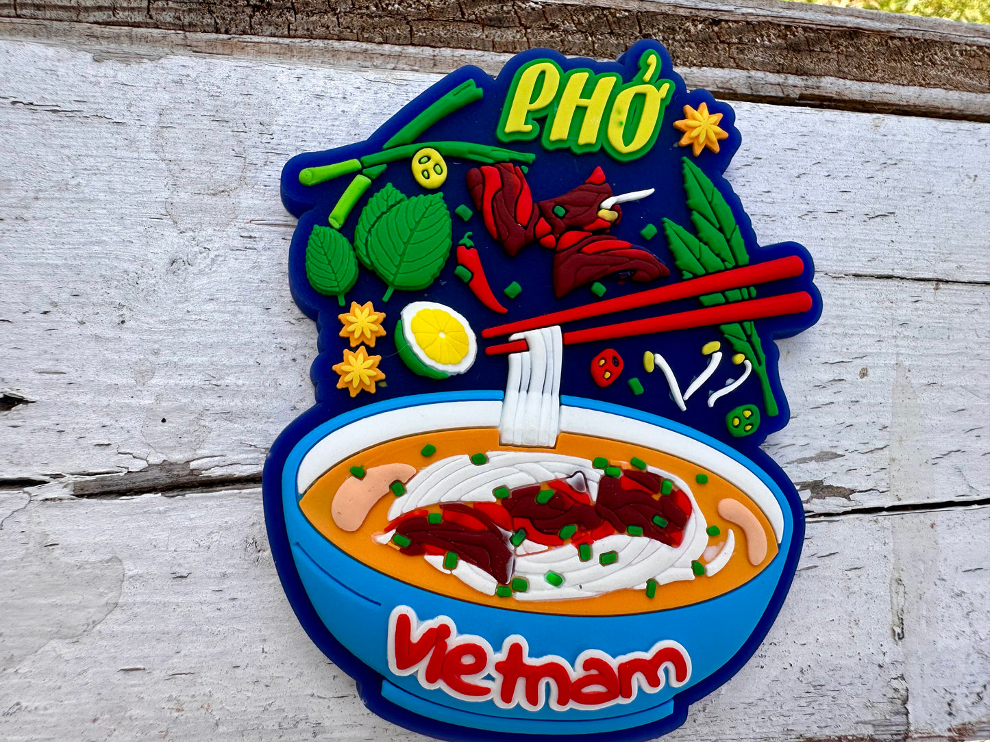 Vietnam Fridge Magnet—Vietnamese Noodles (Phở Việt Nam)